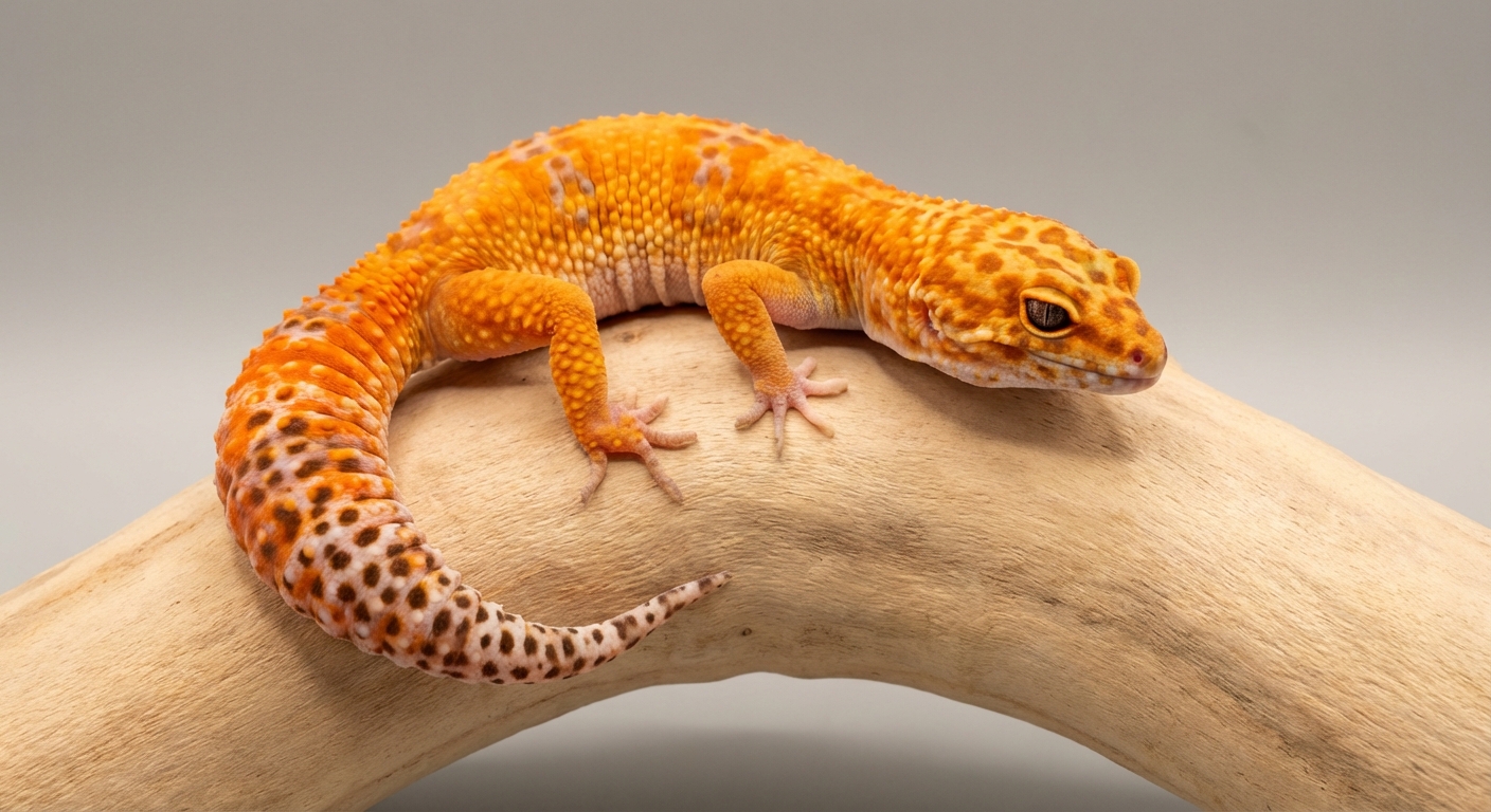 Colorful leopard gecko morph showing vibrant pattern and coloration